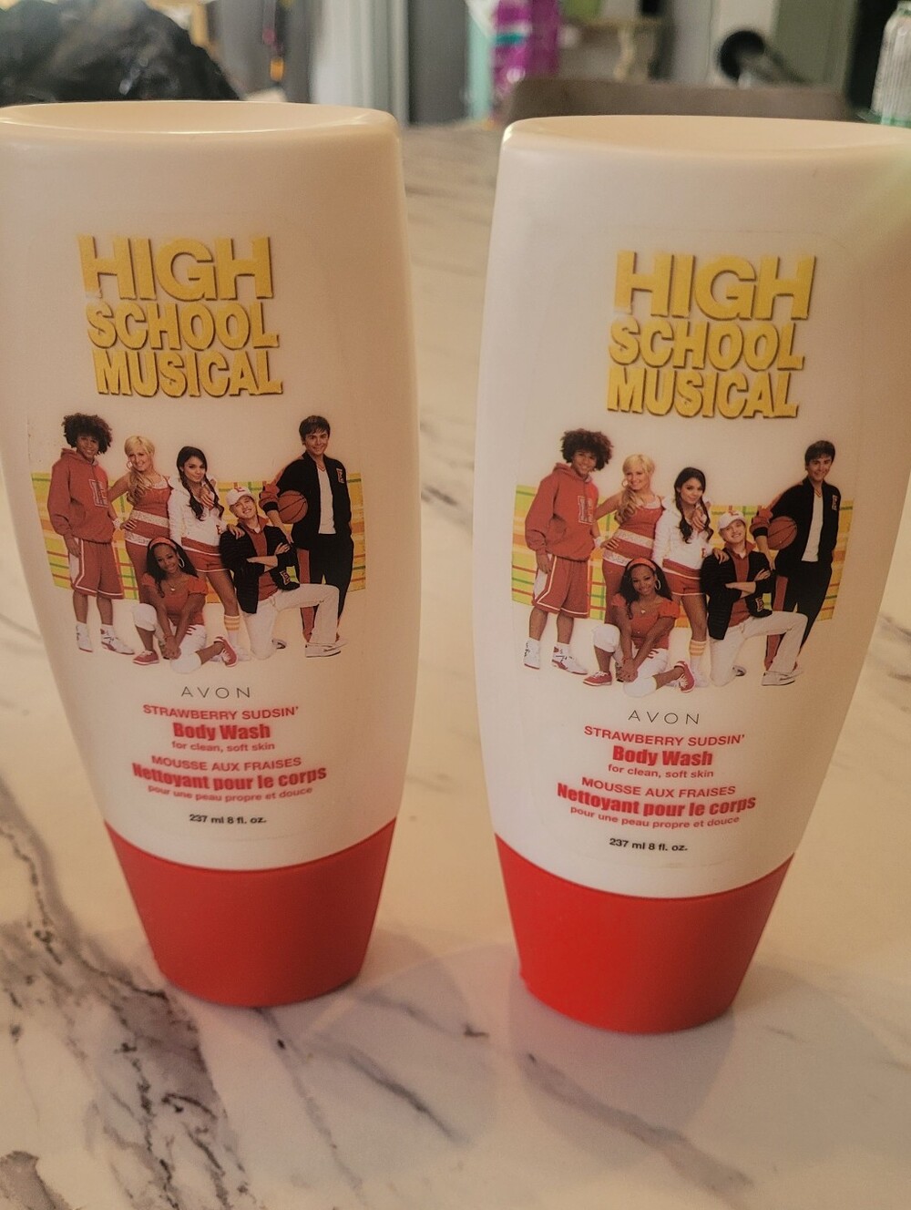 Avon High School Musical Strawberry Sudsin Body Wash Set of 2 Disney 2008 Rare
